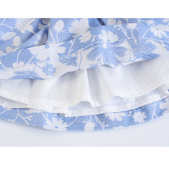 Jacadi Jacquard Floral Party Dress