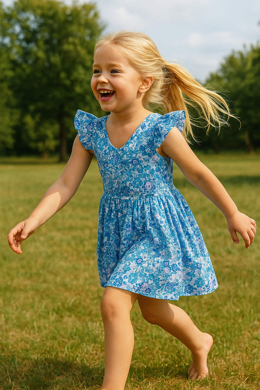 Jacadi Cool & Elegant Summer Dress – Liberty Fabric