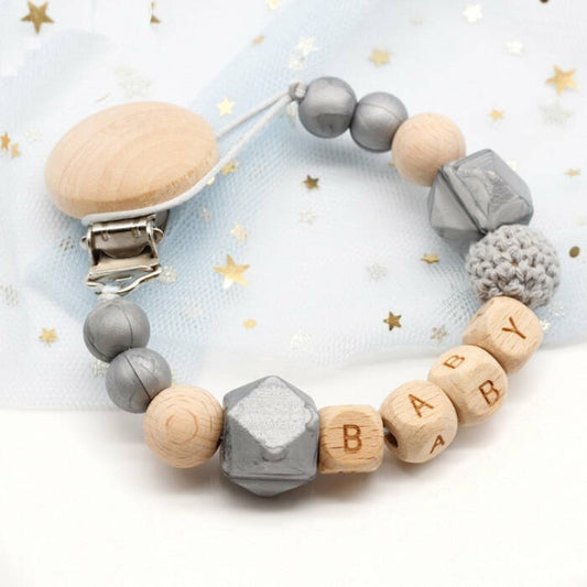 Pacifier Baby Silicone Clip Teething Relief Teether Toy