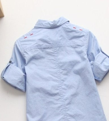 Sergent major long sleeved light blue shirt