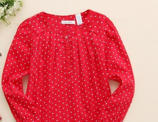 OKKOAI long sleeved spotted top
