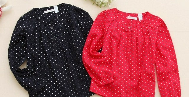 OKKOAI long sleeved spotted top