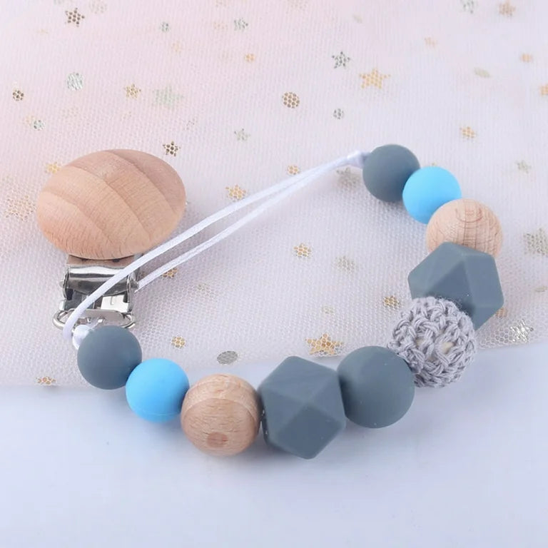 Pacifier Baby Silicone Clip Teething Relief Teether Toy