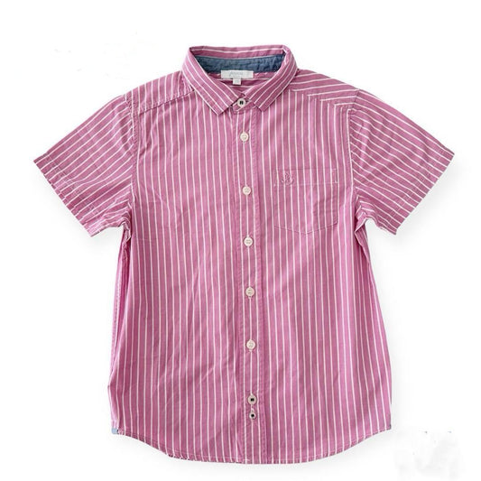 Jacadi Pink and White stripped shirt
