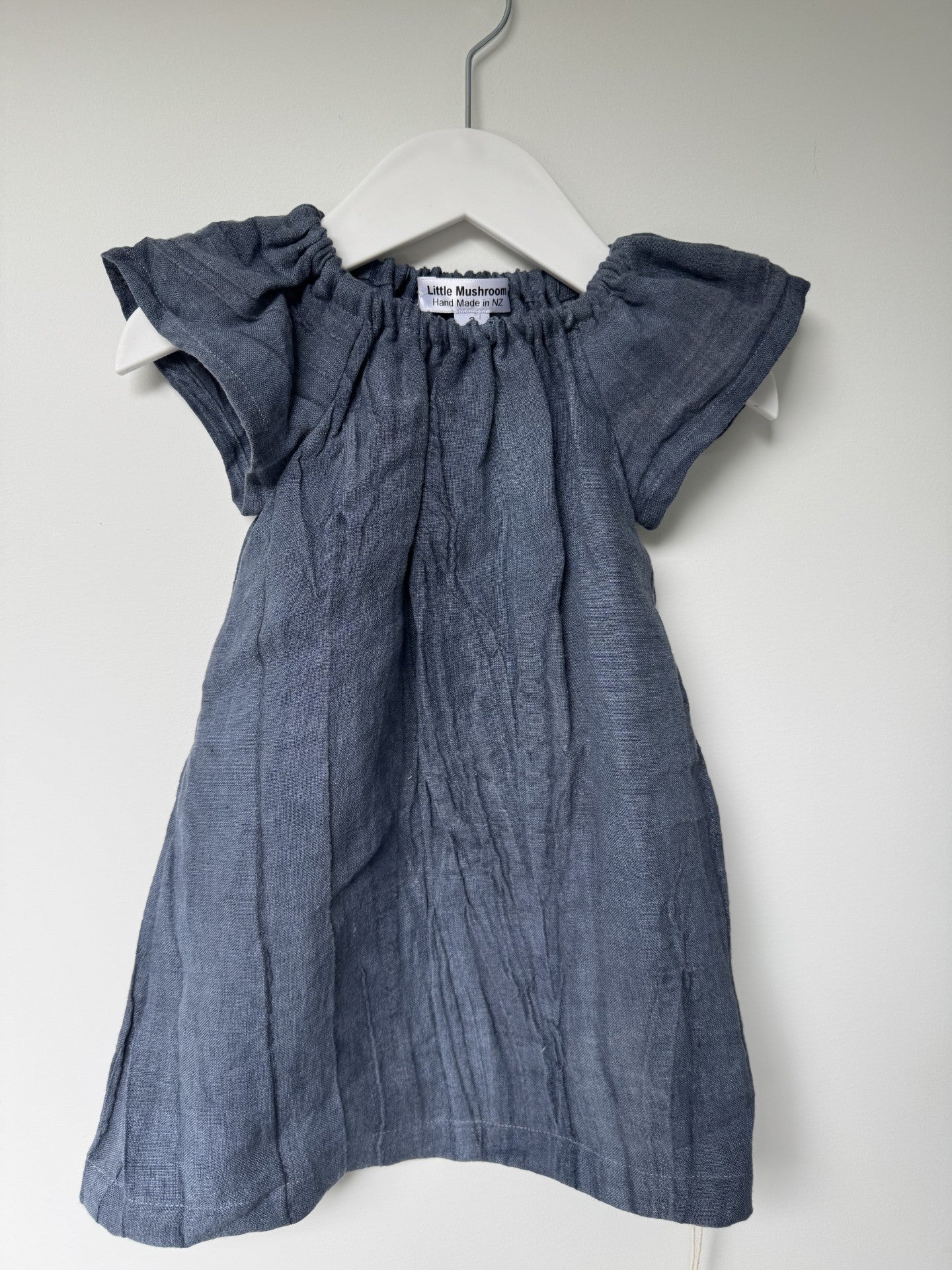 Little Mushroom Crinkled Linen Dresses