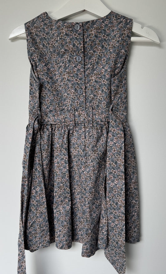 Jacardi pink floral longer dress